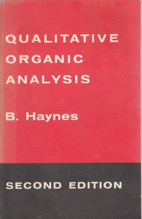 Cover of Qualitative Organic Analysis