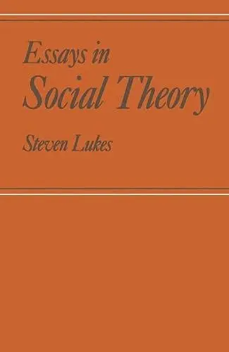 Cover of Essays in Social Theory