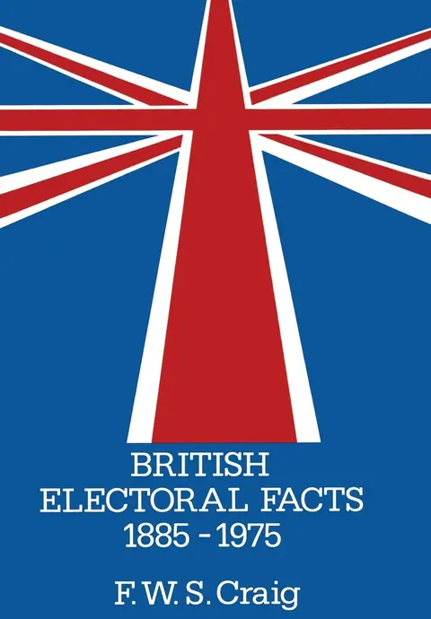 Cover of British Electoral Facts 1885–1975
