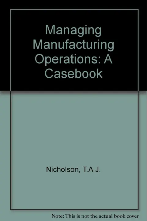 Cover of Managing Manufacturing Operations