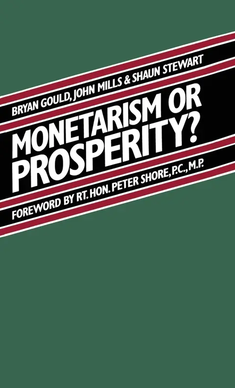 Cover of Monetarism or Prosperity?