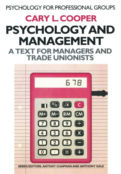 Cover of Psychology and Management
