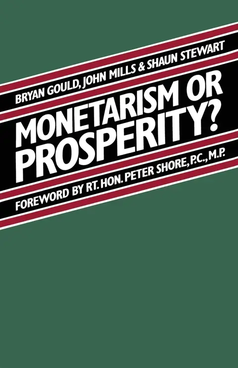 Cover of Monetarism or Prosperity?