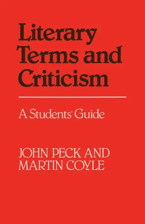 Cover of Literary Terms and Criticism