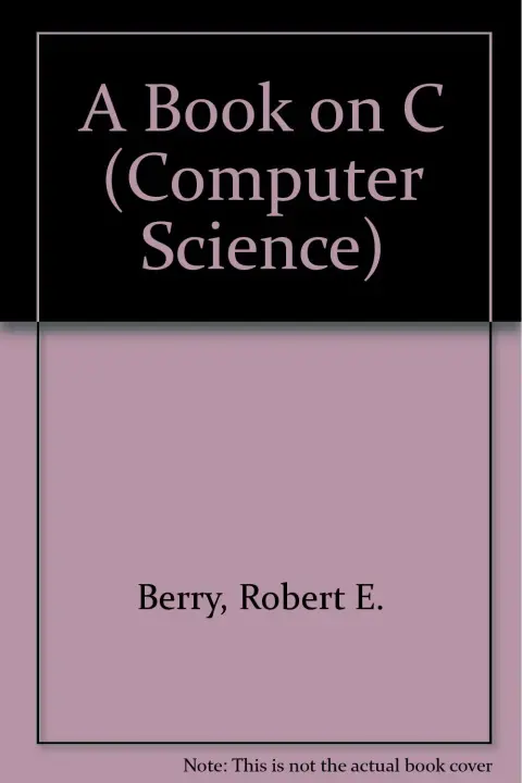 Cover of A Book on C
