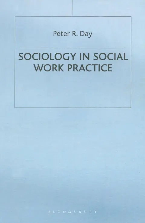 Cover of Sociology in Social Work Practice
