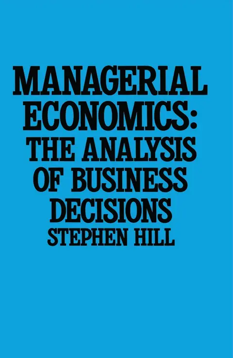 Cover of Managerial Economics