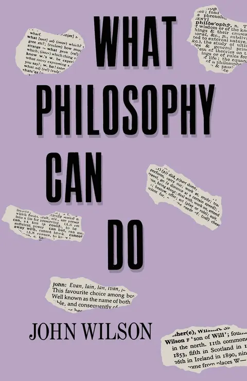 Cover of What Philosophy Can Do