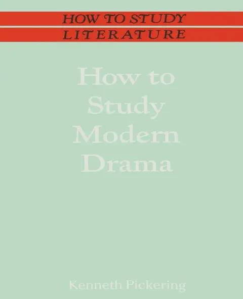Cover of How to Study Modern Drama