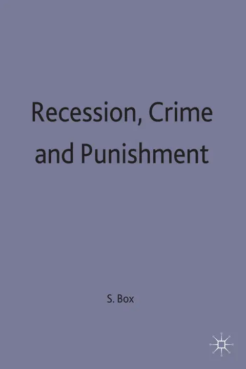 Cover of Recession, Crime and Punishment