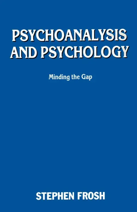 Cover of Psychoanalysis and Psychology