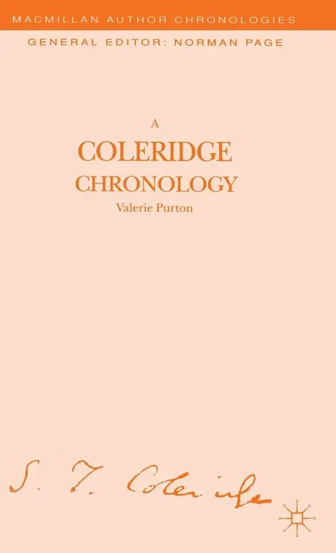 Cover of A Coleridge Chronology