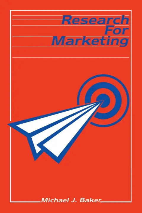 Cover of Research for Marketing