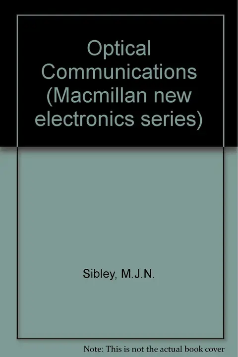 Cover of Optical Communications