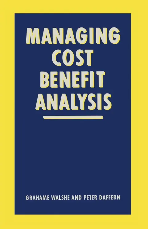 Cover of Managing Cost-benefit Analysis