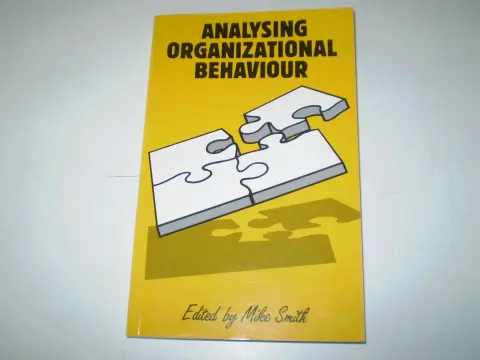Cover of Analysing Organizational Behaviour