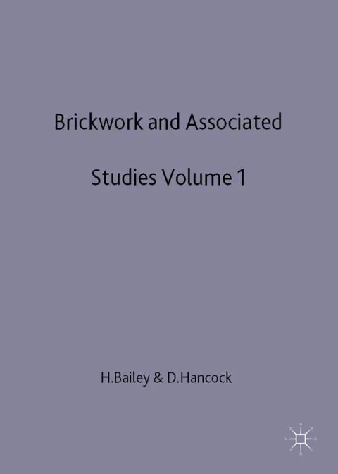 Cover of Brickwork 1 and Associated Studies