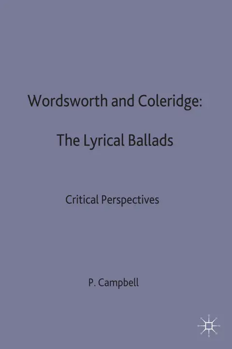Cover of Wordsworth and Coleridge