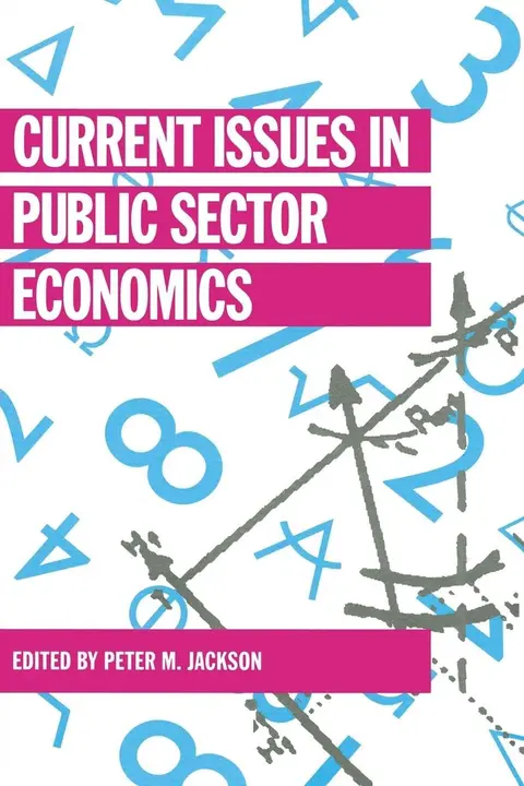 Cover of Current Issues in Public Sector Economics