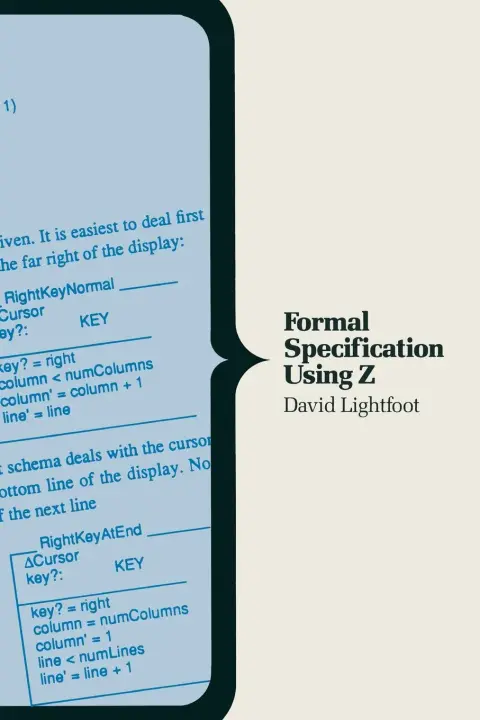 Cover of Formal Specification Using Z