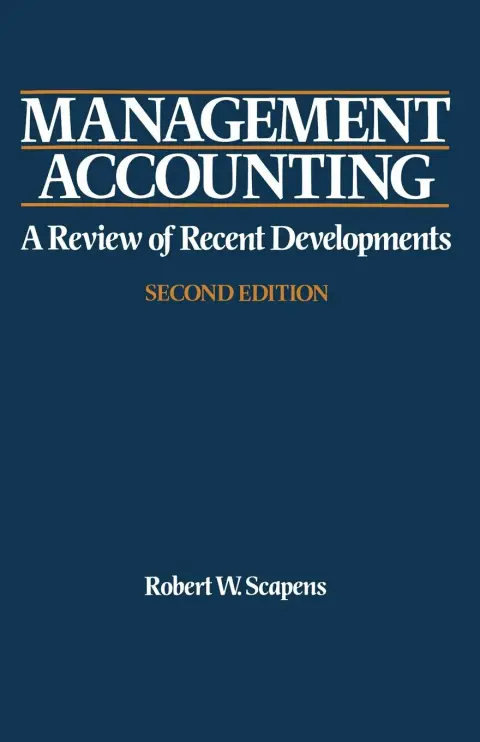 Cover of Management Accounting: A Review of Recent Developments