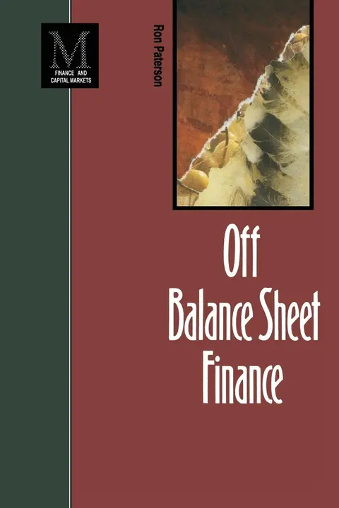 Cover of Off Balance Sheet Finance