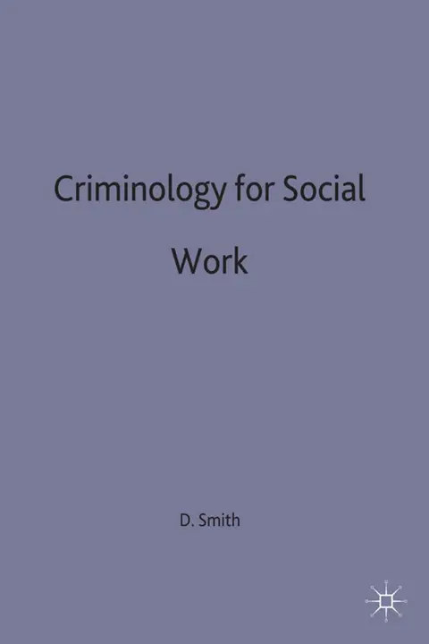 Cover of Criminology for Social Work
