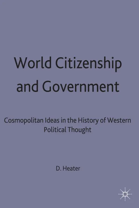 Cover of World Citizenship and Government