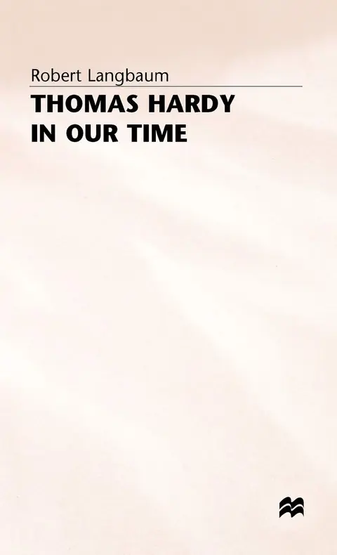 Cover of Thomas Hardy in our Time
