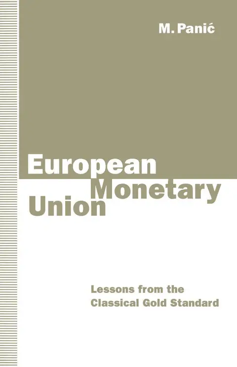 Cover of European Monetary Union
