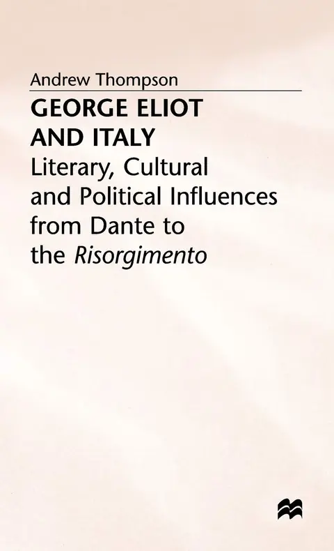 Cover of George Eliot and Italy