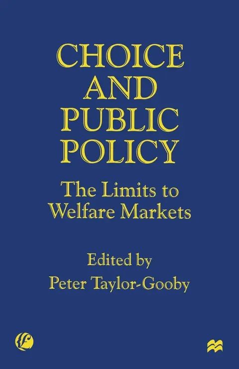 Cover of Choice and Public Policy