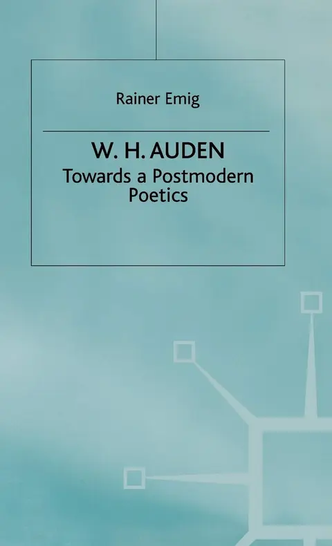 Cover of W.H. Auden