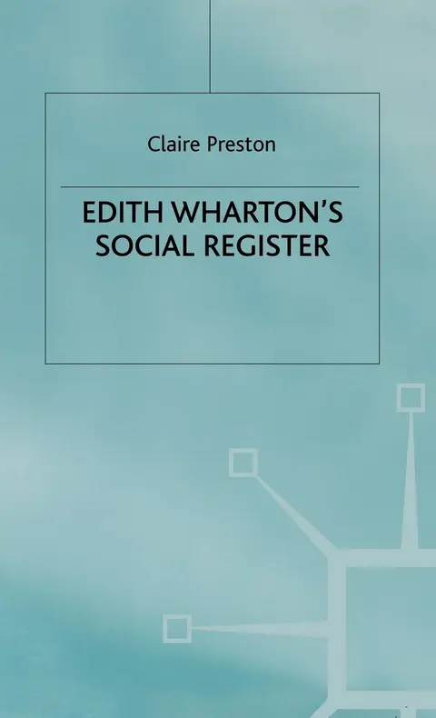 Cover of Edith Wharton's Social Register