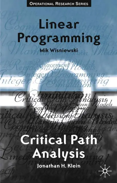 Cover of Critical Path Analysis and Linear Programming