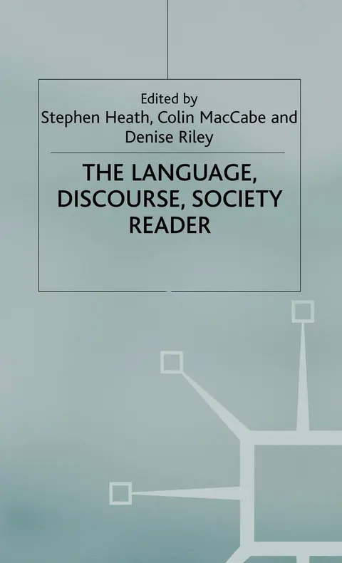 Cover of The Language, Discourse, Society Reader