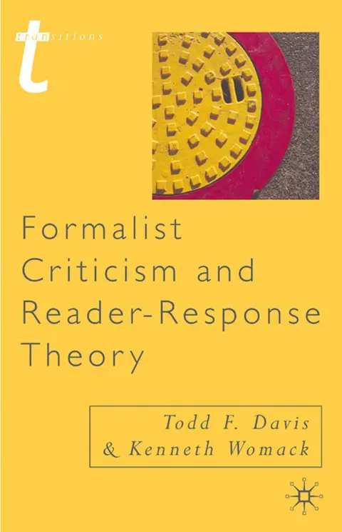 Cover of Formalist Criticism and Reader-Response Theory