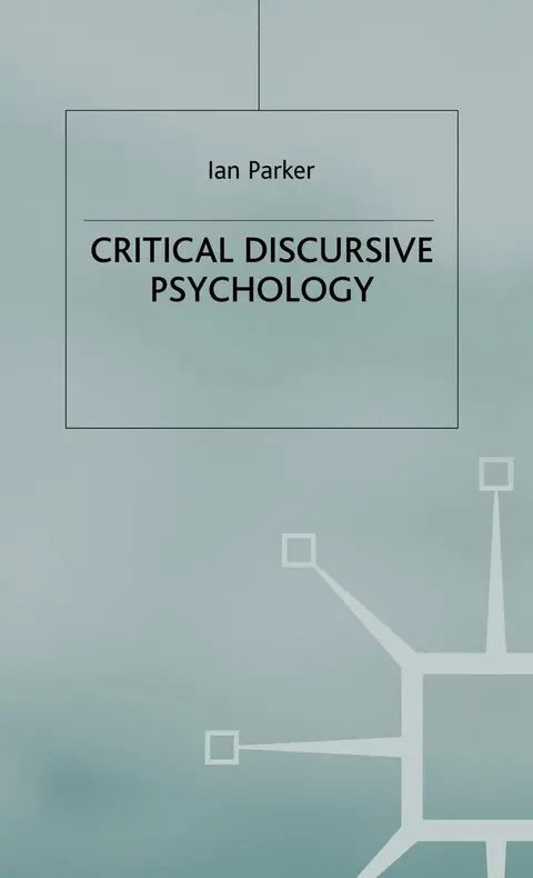 Cover of Critical Discursive Psychology
