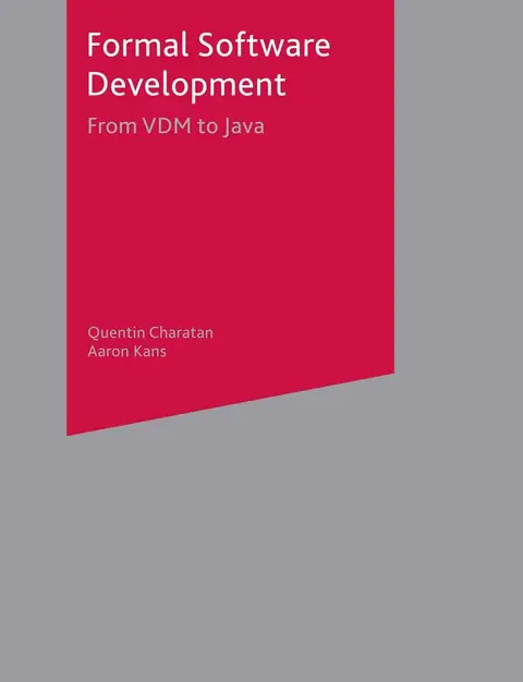 Cover of Formal Software Development