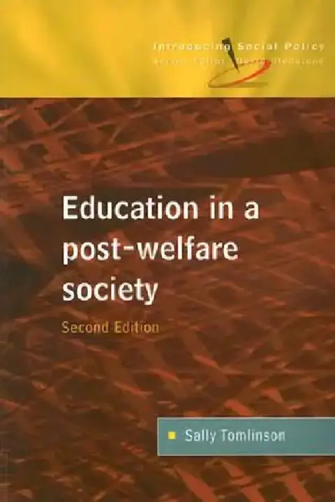 Cover of Education in a Post Welfare Society