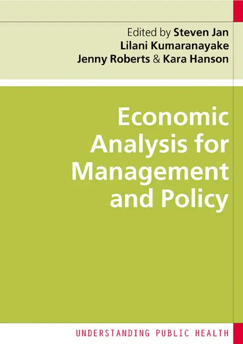 Cover of Economic Analysis for Management and Policy