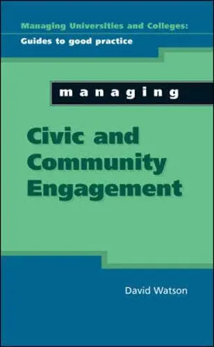Cover of Managing Civic and Community Engagement