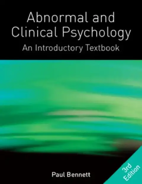 Cover of Abnormal and Clinical Psychology