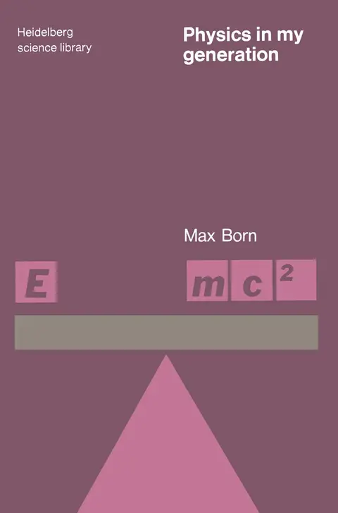 Cover of Physics in My Generation