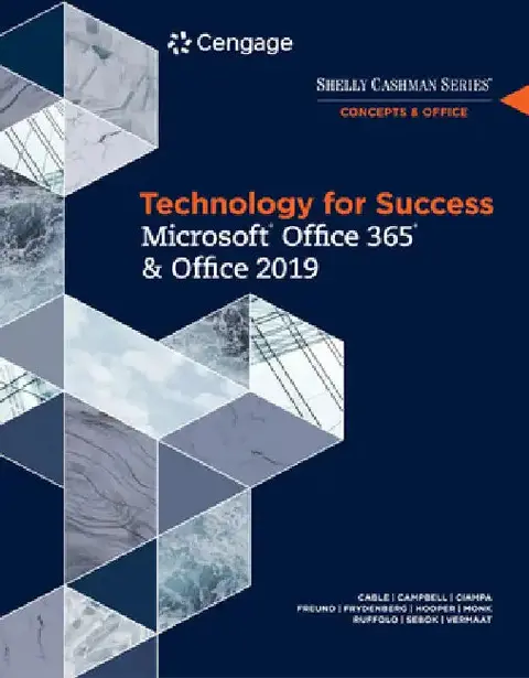 Cover of Technology for Success and Shelly Cashman Series Microsoftoffice 365 & Office 2019