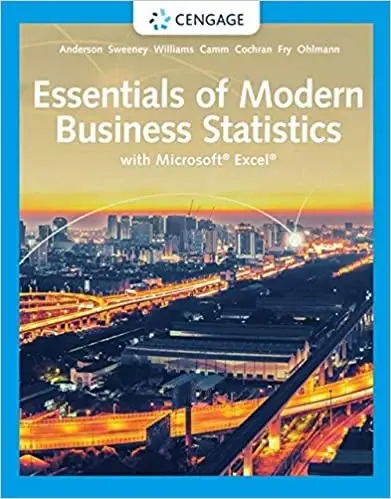 Cover of Essentials of Modern Business Statistics with Microsoft Excel