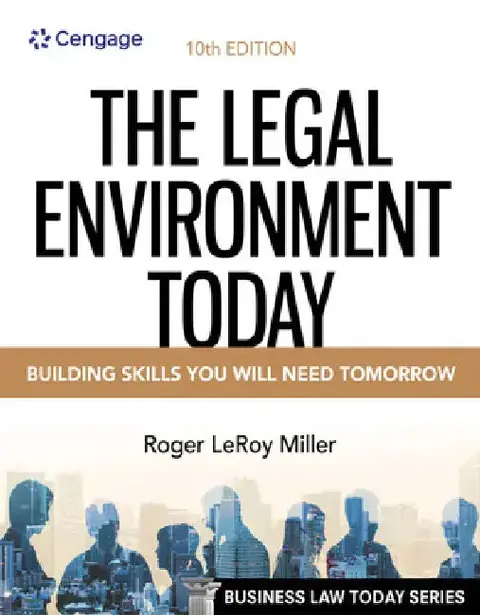Cover of The Legal Environment Today