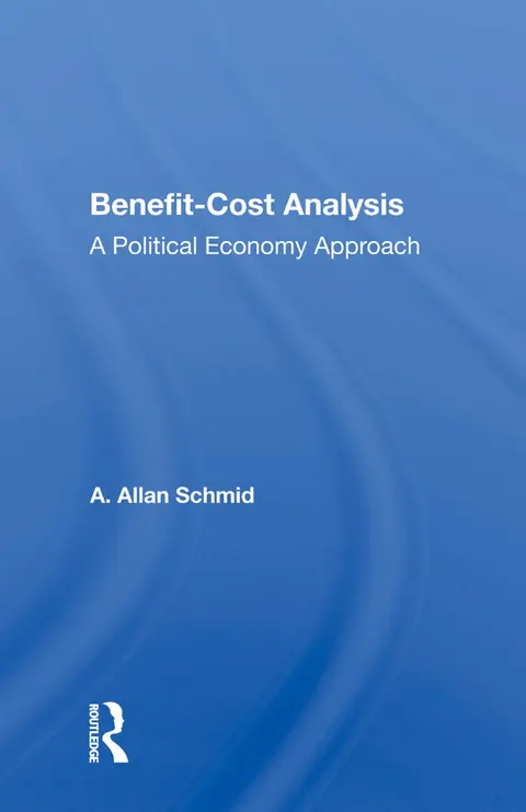Cover of Benefit-cost Analysis