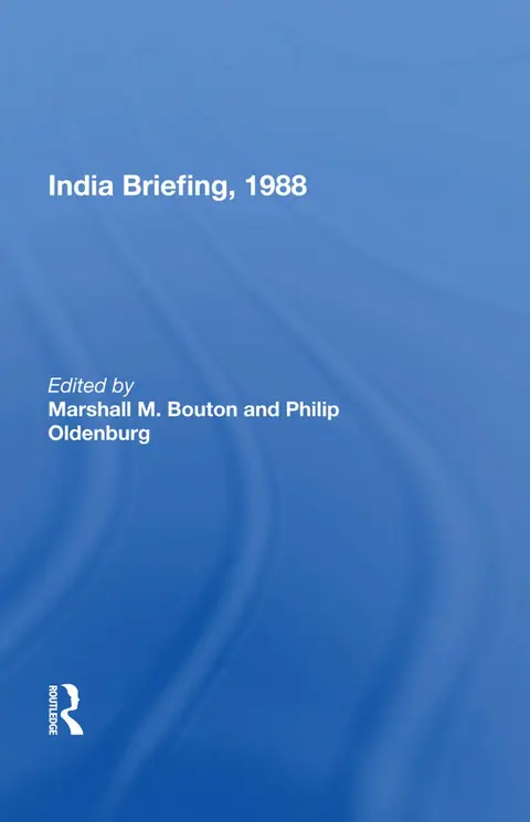 Cover of India Briefing, 1988