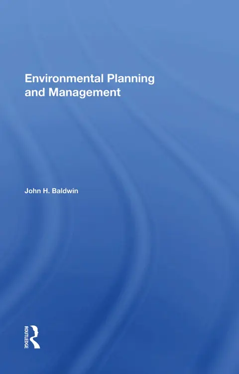 Cover of Environmental Planning and Management